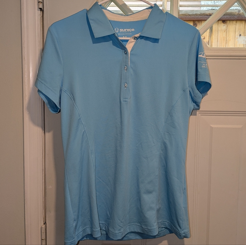 ✨3/$20✨ Sunice Light Blue Golf Polo Shirt - Women’s Size M